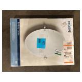 MOEN Banbury 23 in. W x 26 in. H Oval Frameless Tilt Wall Bathroom Vanity Mirror in Brushed Nickel   Customer Returns See Pictures