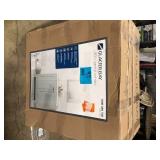 31 in. Single Sink Pearl Gray Bath Vanity with White Cultured Marble Top (Assembled)  Customer Returns See Pictures