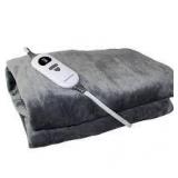 HANDY HEATER 50 in. x 60 in. Heated Blanket in Gray  Customer Returns See Pictures