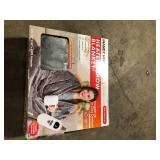 HANDY HEATER 50 in. x 60 in. Heated Blanket in Gray  Customer Returns See Pictures