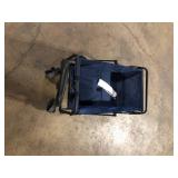 Karl home Metal 4-Wheeled Outdoor Garden Cart Collapsible Folding Wagon in Blue   Customer Returns See Pictures