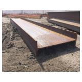Steel I Beam 21" x 6 1/2" x 1/2" x 11