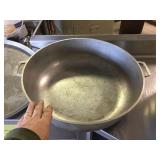 2 Caldero Type Cast Aluminum #22 Pots with Lids