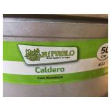 2 Caldero Type Cast Aluminum #22 Pots with Lids