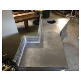 NSF Stainless Steel Prep/Work Station - 63 1/2" Wide