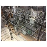 NSF 4 Shelf Wire Rack 48 x 18" - on Wheels