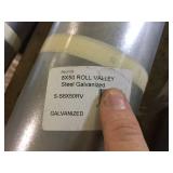 (22) 50 Ft Rolls Galvanized Steel Roll Valley 6"-10"