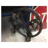Heavy Duty 24" Diam Rolling Barrel Base - Locking Wheels