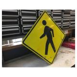 30" x 30" Aluminum Pedestrian Signs