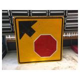 36" x 36" Aluminum - Stop Sign Is Over There - Sign