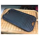 Cast Iron Lodge Pro Grid/Iron Griddle 20" x 10"