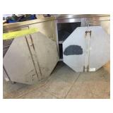 2 Aluminum STOP Signs - 30" - Nice Patina On The One