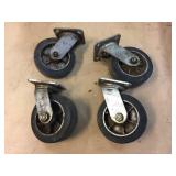 2 Tri-Wheel Bolt on Caster Sets - Roll Nice!