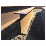 Steel I Beam 12 3/8" x 6 1/2" x 3/8" x 6