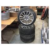 4 Nitto SN2 Winter Tires 205/50R17 on Volvo Rims