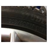 4 Nitto SN2 Winter Tires 205/50R17 on Volvo Rims