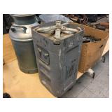 40mm Cannon Ammo Can 12" x 12" x 22" - With Fired Casings