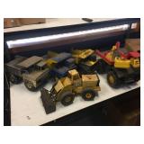 5 Larger Tonka Trucks - Mostly Metal