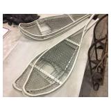2 Pair Military Type Snowshoes & Vintage Runner Sled