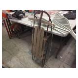 2 Pair Military Type Snowshoes & Vintage Runner Sled