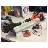 Black & Decker 20V Cordless Weed Whip - 2 Batteries - Works