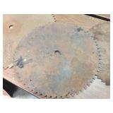 3 Vintage Large Saw Blades 22"-29"