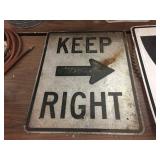 3 Larger Vintage Aluminum Signs