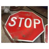 2 Aluminum STOP Signs 30"