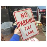 3 NO PARKING FIRE LANE Aluminum Signs 12" x 18"
