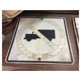 4 Aluminum Signs - Some Condition - Would Clean Up Some