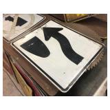 4 Aluminum Signs - Some Condition - Would Clean Up Some