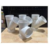 Four Inch Thin Wall PVC Connectors