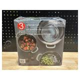 3 Piece Colander Set