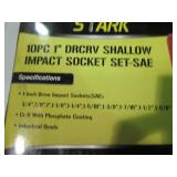 10pc DRCRV Shallow Impact Socket se...
