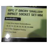 10pc DRCRV Shallow Impact Socket se...