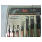 7pc punch and chisel set plus 15pc ...