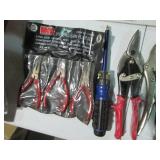 Lot of locking vise grips, needle n...