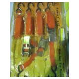 4pc 1in×15ft ratchet strap set (mi...