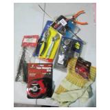 1/4in drive ratchet, safety eyewear...