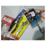 1/4in drive ratchet, safety eyewear...