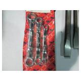 Box wrench set, 1/4in ratchet and s...