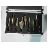 9pc cased lot of assorted size Tita...