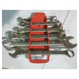 10pc Metric combination wrench set ...