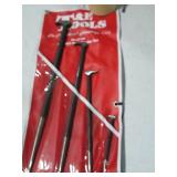 4pc Roll-Head Pry bar set (8in to 2...
