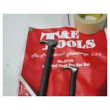 4pc Roll-Head Pry bar set (8in to 2...