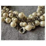 Jewelkade Faux Pearl & Crystal Necklace w/ Charms