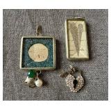 Jewelkade Faux Pearl & Crystal Necklace w/ Charms