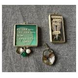 Jewelkade Faux Pearl & Crystal Necklace w/ Charms