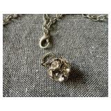 Jewelkade Aqua Bead Necklace and Charms - "Dancing Queen"