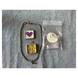 Jewelkade Metal Bead Necklace and Charms